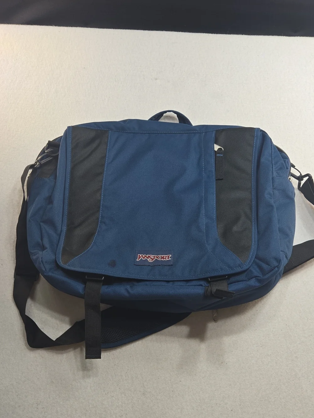 Jansport Century Brief III Navy and Black Laptop Messenger Bag